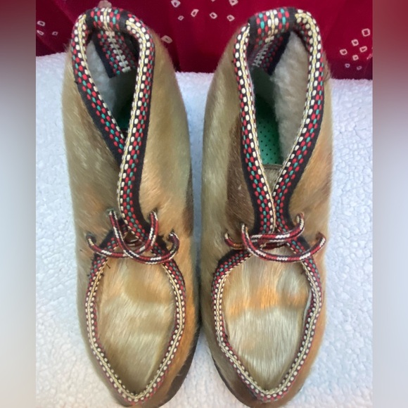 Vintage Fimbul Norway Sami Reindeer fur boots - Picture 5 of 8